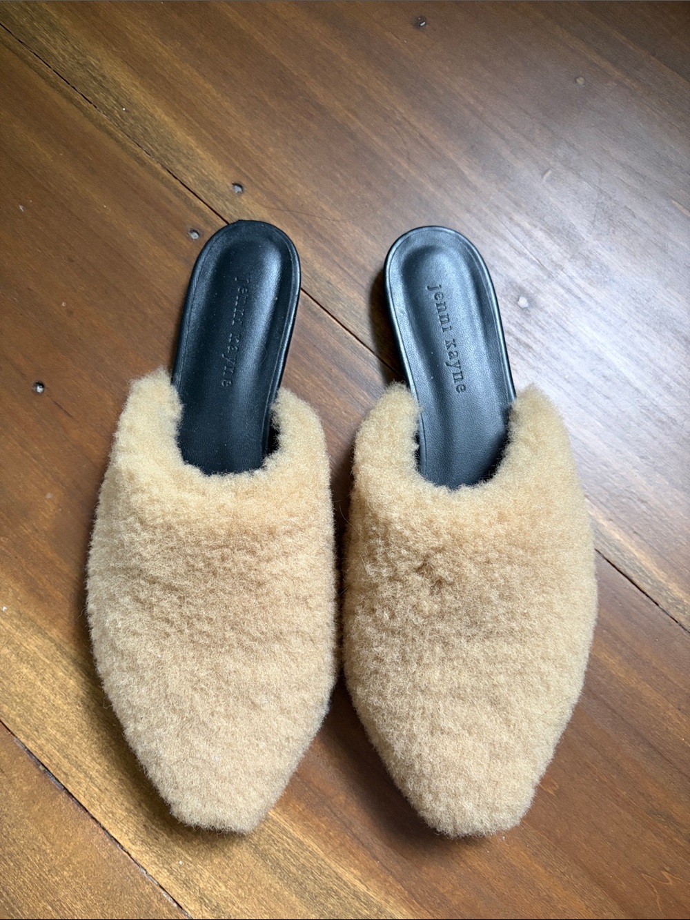 Jenni Kayne shearling mules - size 39